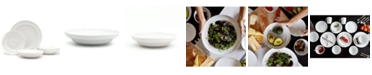 Euro Ceramica White Essential Pasta Bowls and Serve Set